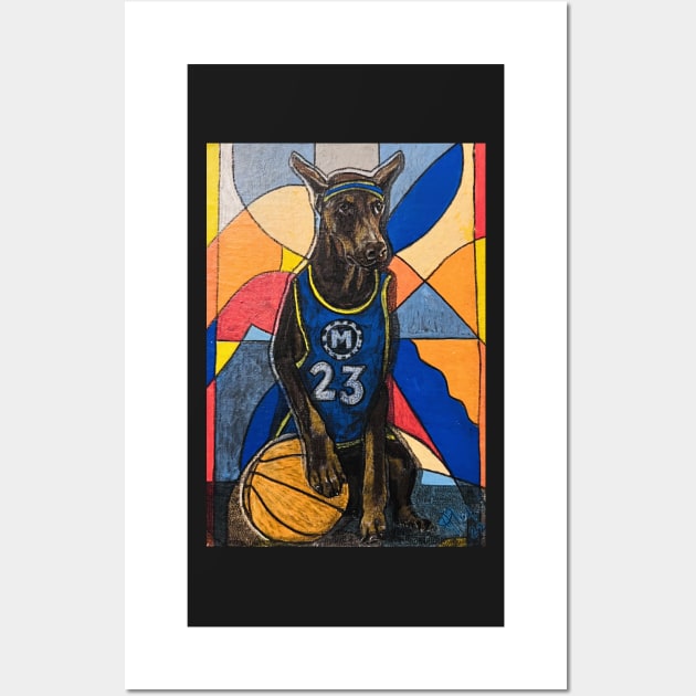 Slam Dunk Basketball Bo Wall Art by Artladyjen